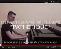 Schüler spielt Beethoven Sonate "Pathetique" op.13 1. Satz.